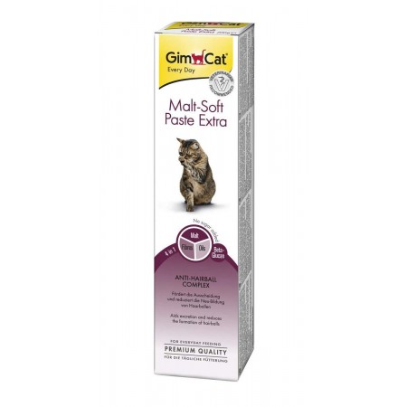 GimCat Malt-Soft Extra паста для выведения шерсти у кошек 200 г (2001)
